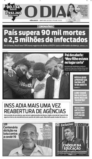 Figura da questão de Comunicação Social