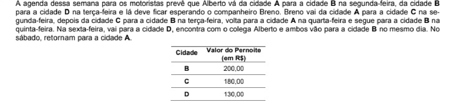 Figura da questão de Matemática e Raciocínio Lógico