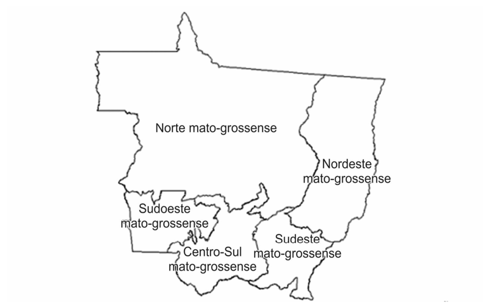 Figura da questão de Geografia de Mato Grosso