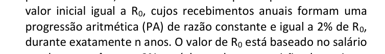 Figura da questão de Ciências Atuariais