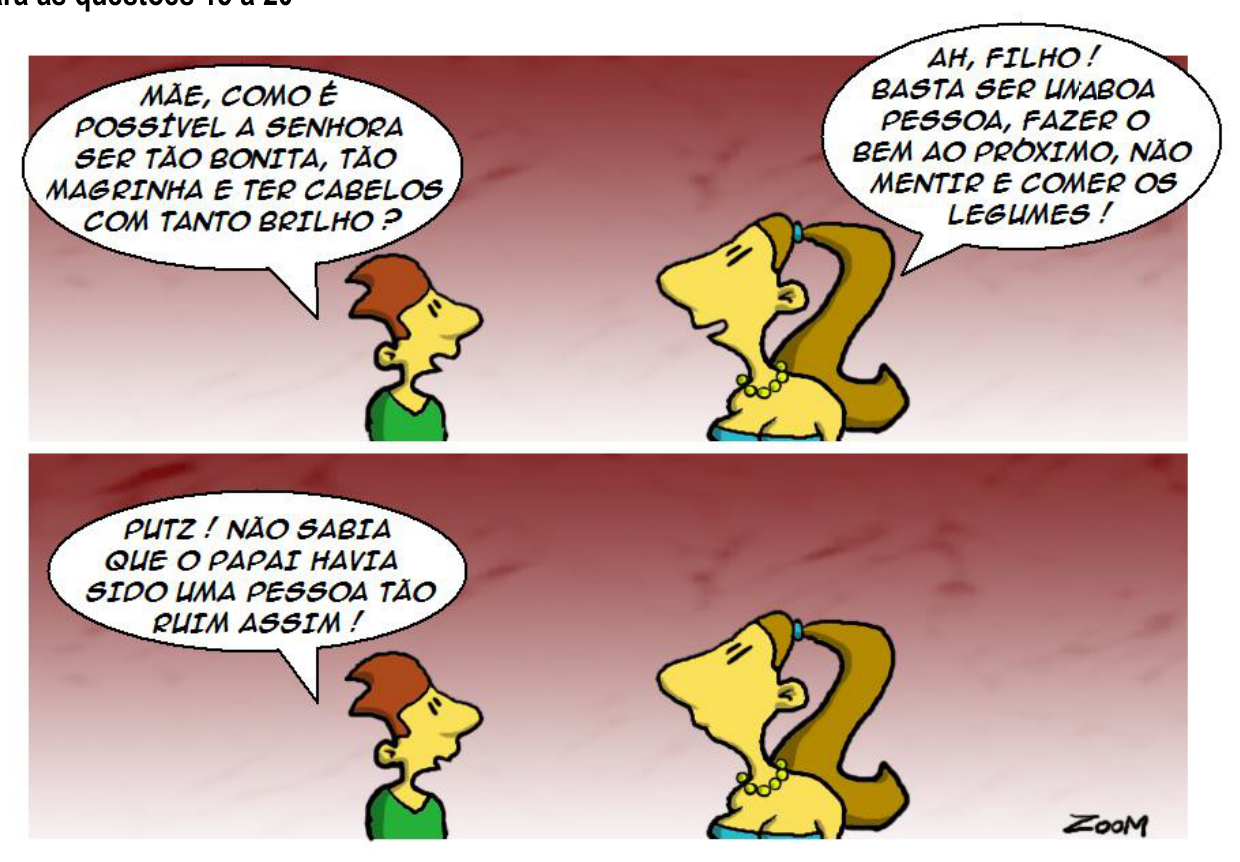Figura da questão de Língua Portuguesa