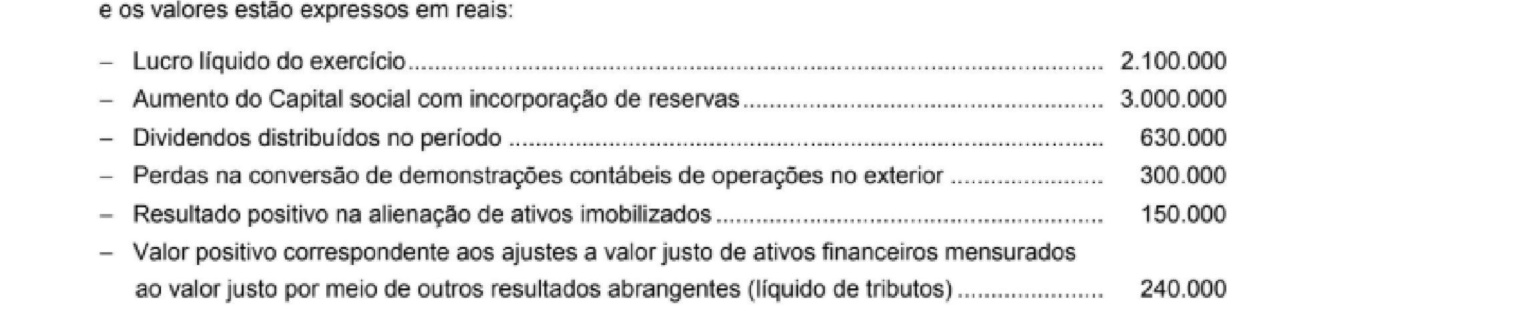 Figura da questão de Contabilidade