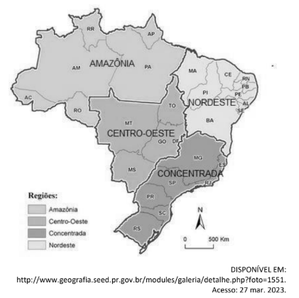 Figura da questão de Geografia