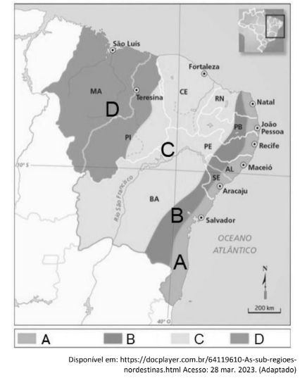 Figura da questão de Geografia
