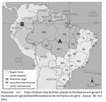 Figura da questão de Geografia