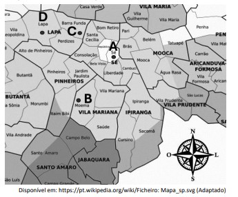 Figura da questão de Geografia