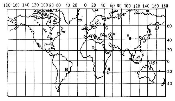 Figura da questão de Geografia