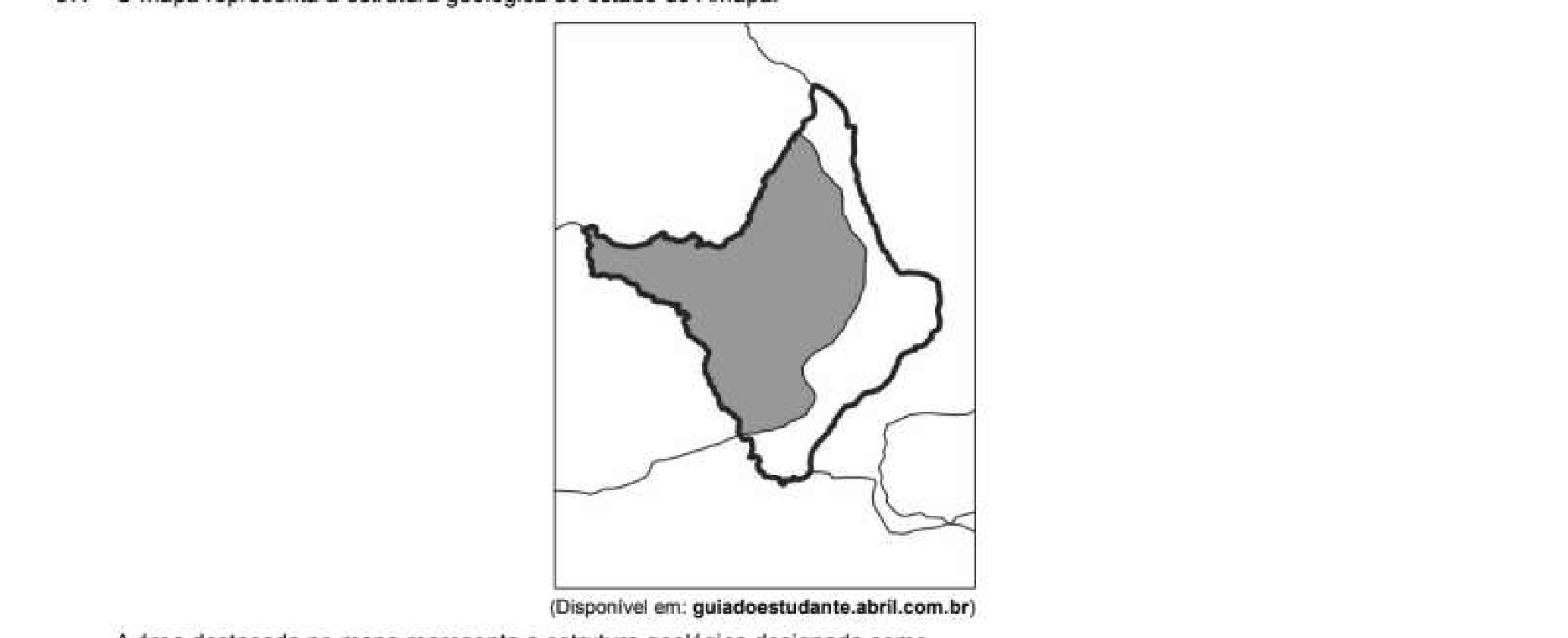 Figura da questão de Geografia