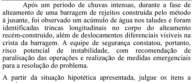 Figura da questão de Engenharia de Minas