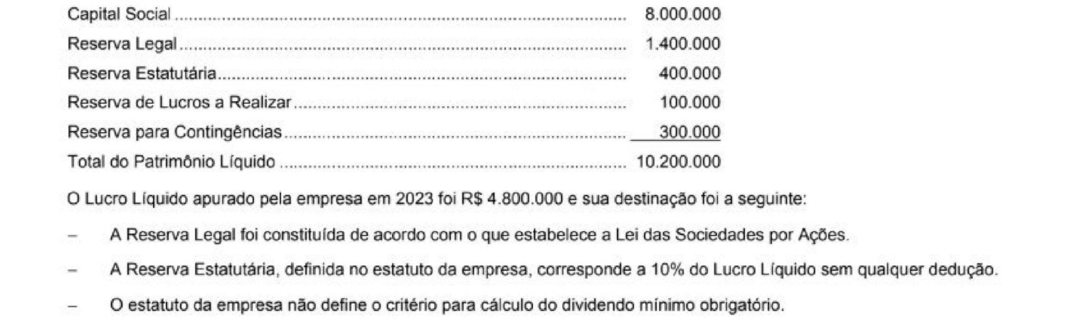 Figura da questão de Contabilidade
