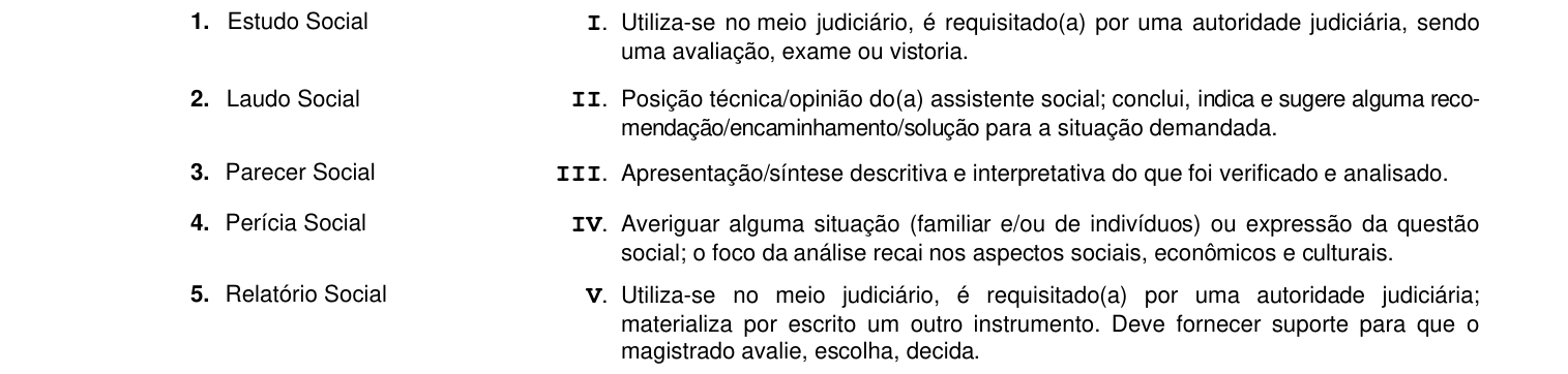 Figura da questão de Serviço Social